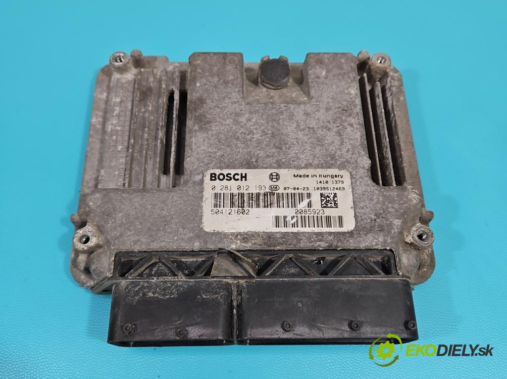 Iveco Daily IV 2006-2011 3.0 HPI 145 hp manual 107 kW 2998 cm3 2- řídící jednotka motoru 0281012193