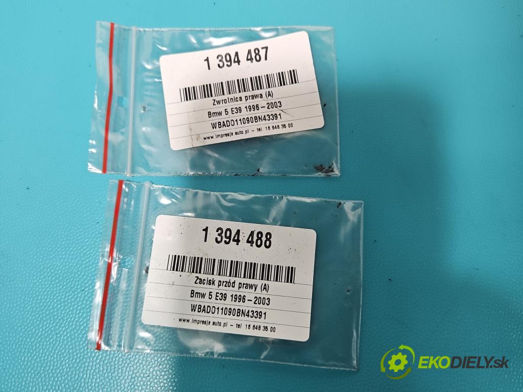 Bmw 5 E39 1996-2003 2.0 R6 (M52) 150 HP manual 110 kW 1991 cm3 4- náboj pravé  (Náboje)