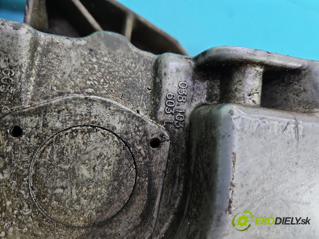 Seat Toledo II 1998-2004 1.8 20V 125 HP manual 92 kW 1781 cm3 4- vaňa olejová 038103603L (Olejové vane)