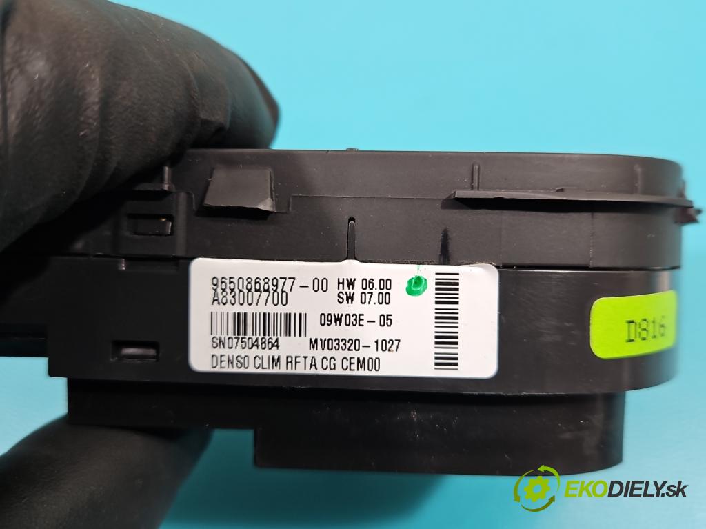 Citroen C4 Grand picasso I 2006-2013 1.6 16V 120 HP manual 88 kW 1598 cm3 5- panel kúrenia 9650868977