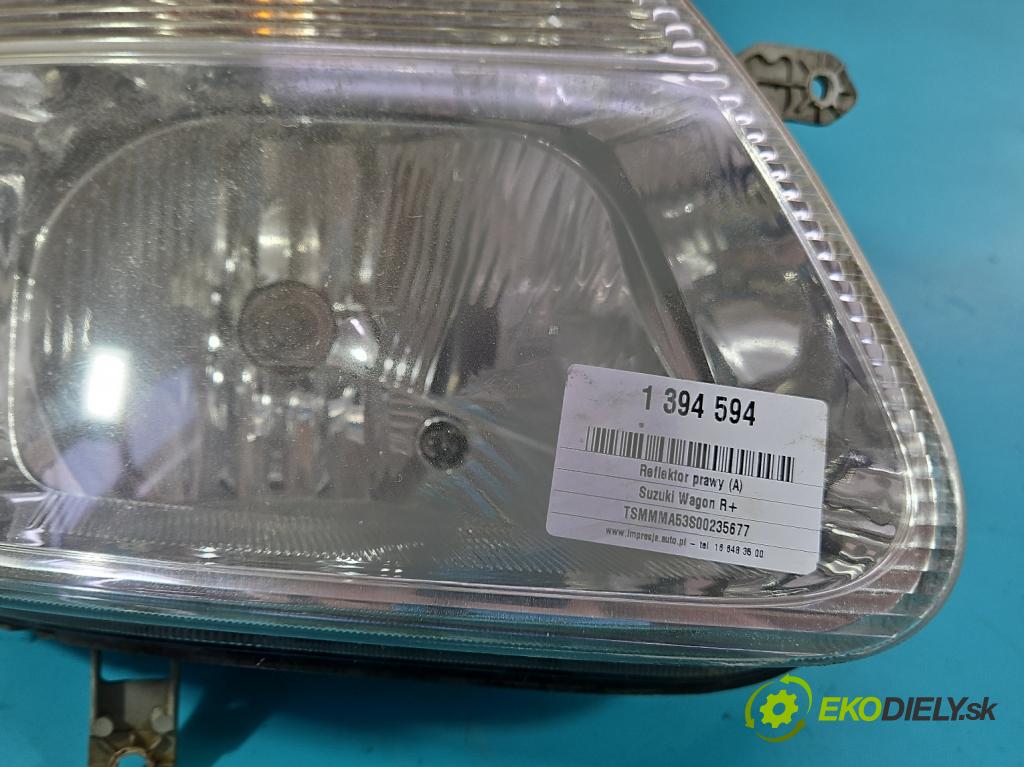 Suzuki Wagon R+ 1.3 76 HP manual 56 kW 1298 cm3 5- Reflektor: pravý  (Pravé)