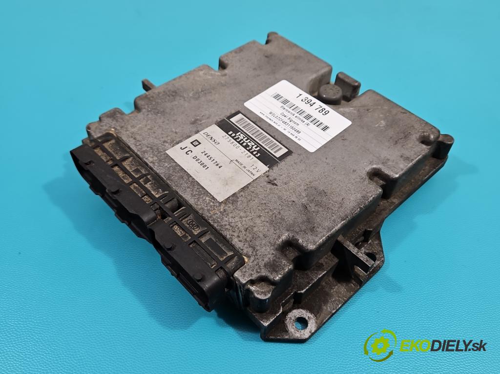 Opel Signum 3.0 ctdi: 177 hp manual 130 kW 2959 cm3 5- řídící jednotka motoru 897319-2743