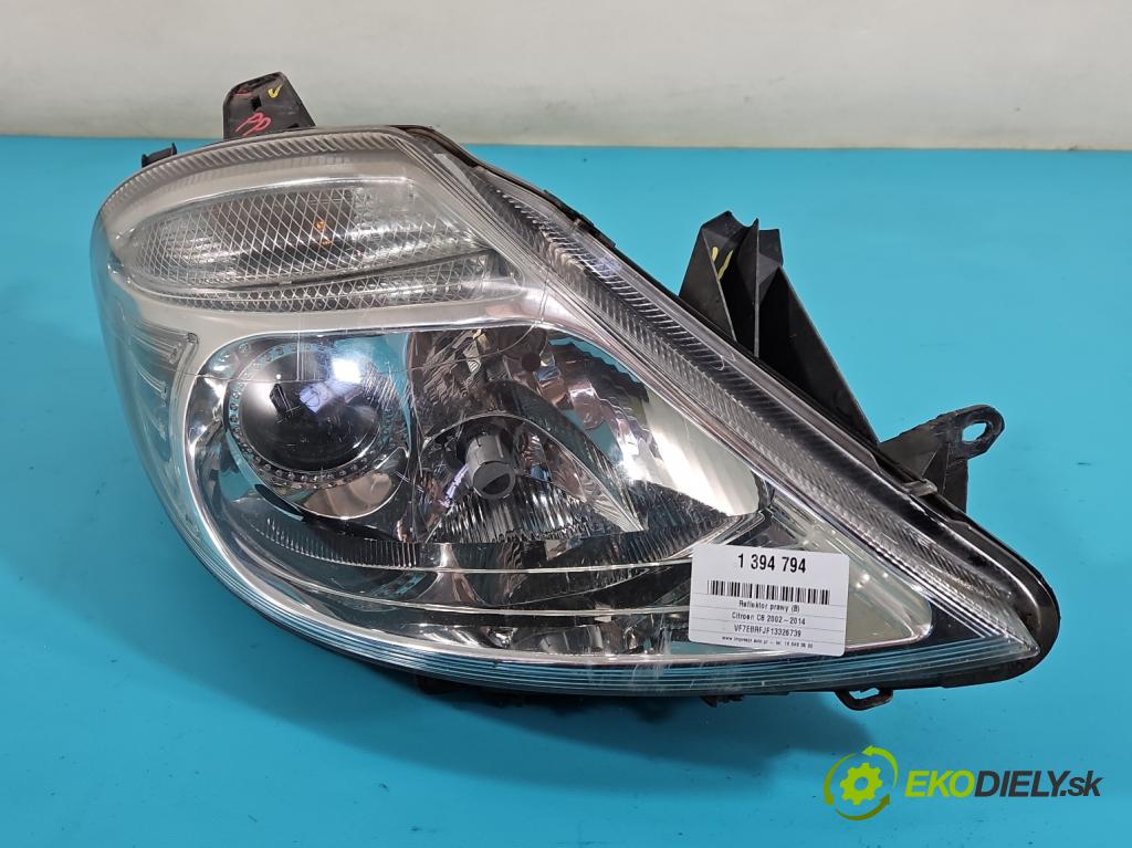 Citroen C8 2002-2014 2.0 16V 140 HP automatic 103 kW 1997 cm3 5- Reflektor: pravý 89006368 (Pravé)