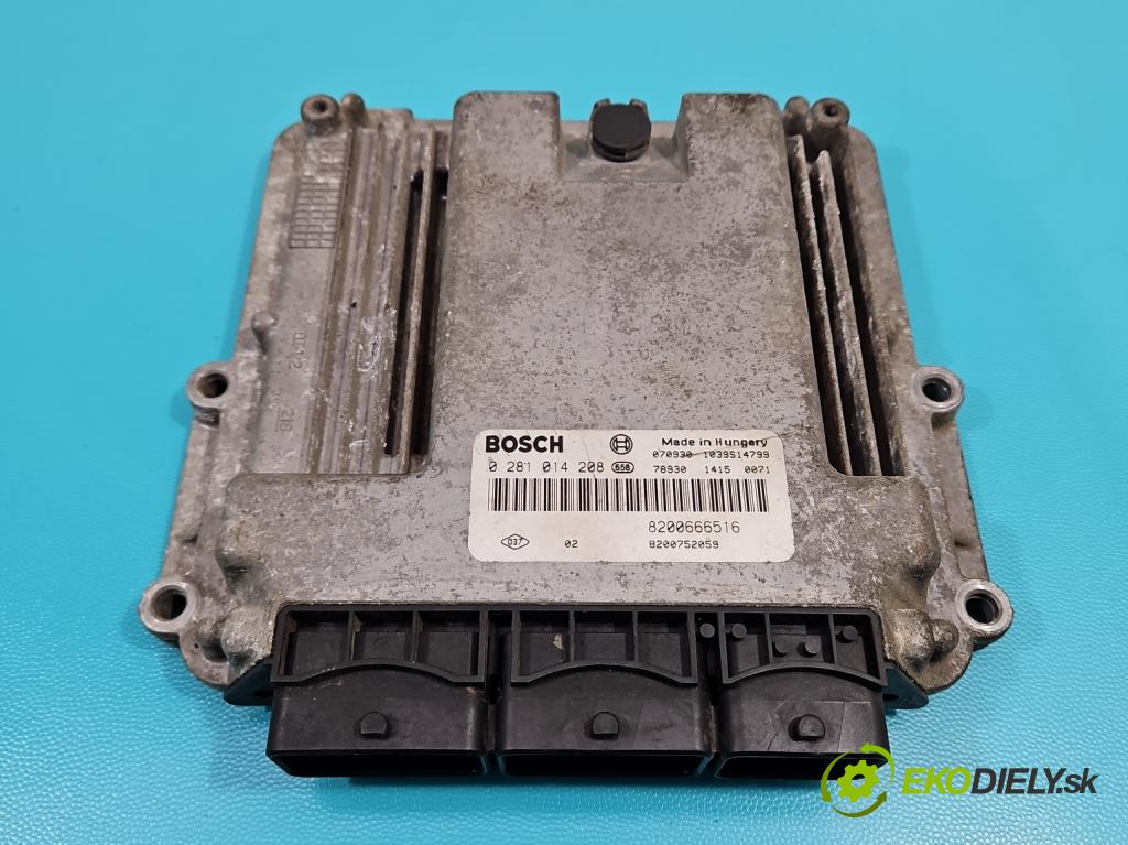 Opel Vivaro 2001-2014 2.0 cdti 114 hp manual 84 kW 1995 cm3 5- řídící jednotka motoru 0281014208
