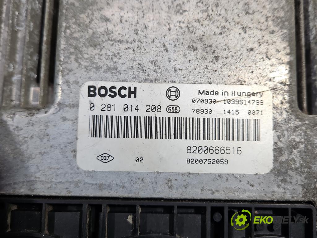 Opel Vivaro 2001-2014 2.0 cdti 114 hp manual 84 kW 1995 cm3 5- řídící jednotka motoru 0281014208