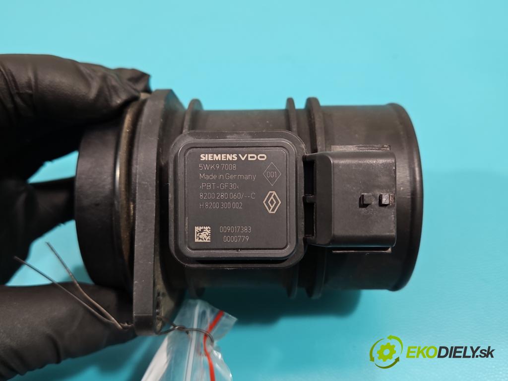 Opel Vivaro 2001-2014 2.0 cdti 114 HP manual 84 kW 1995 cm3 5- průtokoměr: 5WK97008 (Váhy vzduchu)