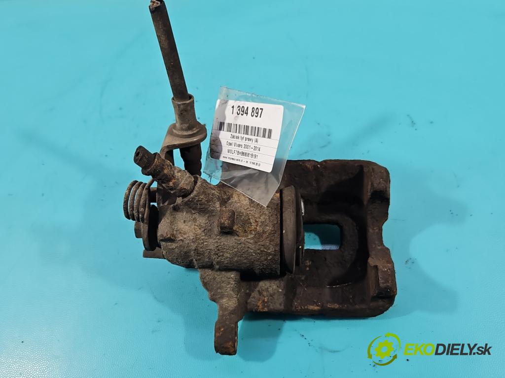Opel Vivaro 2001-2014 2.0 cdti 114 HP manual 84 kW 1995 cm3 5- brzdič zadné pravý (Ostatné)