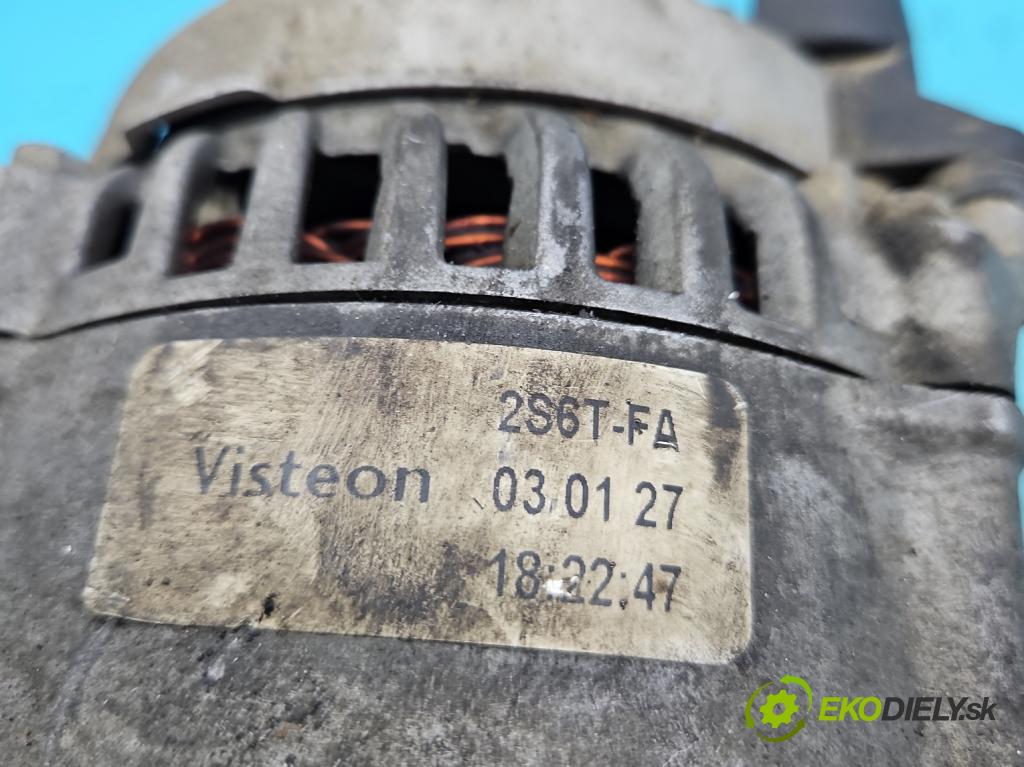Ford Fiesta Mk6 2002-2008 1.3 69KM manual 51 kW 1299 cm3 5- Alternator 2S6T-FA (Alternátory)