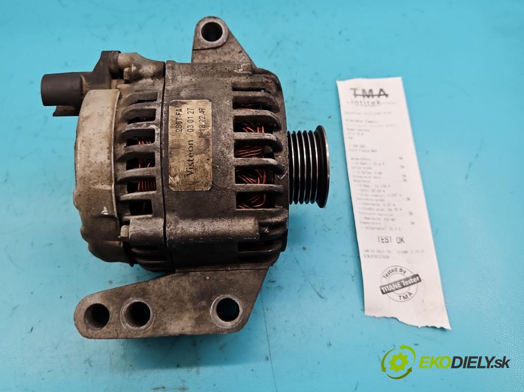 Ford Fiesta Mk6 2002-2008 1.3 69KM manual 51 kW 1299 cm3 5- Alternator 2S6T-FA (Alternátory)