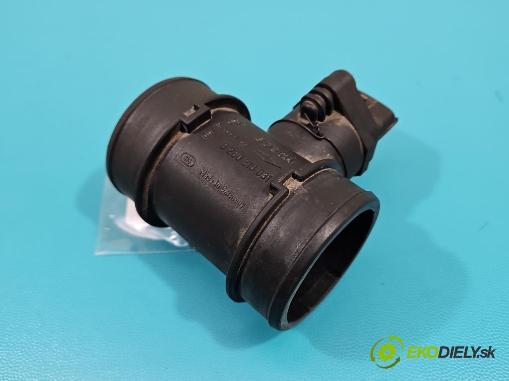 Opel Corsa C 2000-2006 1.2 16V 75 HP manual 55 kW 1199 cm3 5- průtokoměr: 0280218031 (Váhy vzduchu)