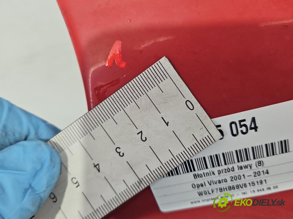 Opel Vivaro 2001-2014 2.0 cdti 114 hp manual 84 kW 1995 cm3 5- blatnik přední levý  (Predné ľavé)