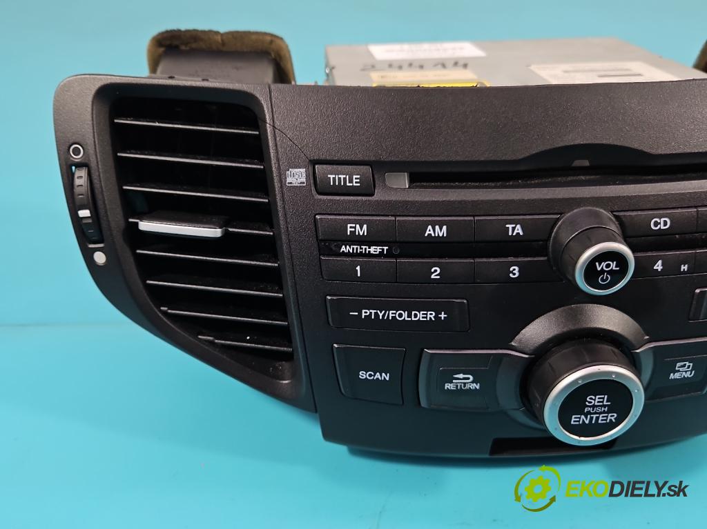 Honda Accord VIII 2008-2015 2.0 VTEC 156 HP automatic 115 kW 1997 cm3 4- Radio originál 39100-TL0-G000