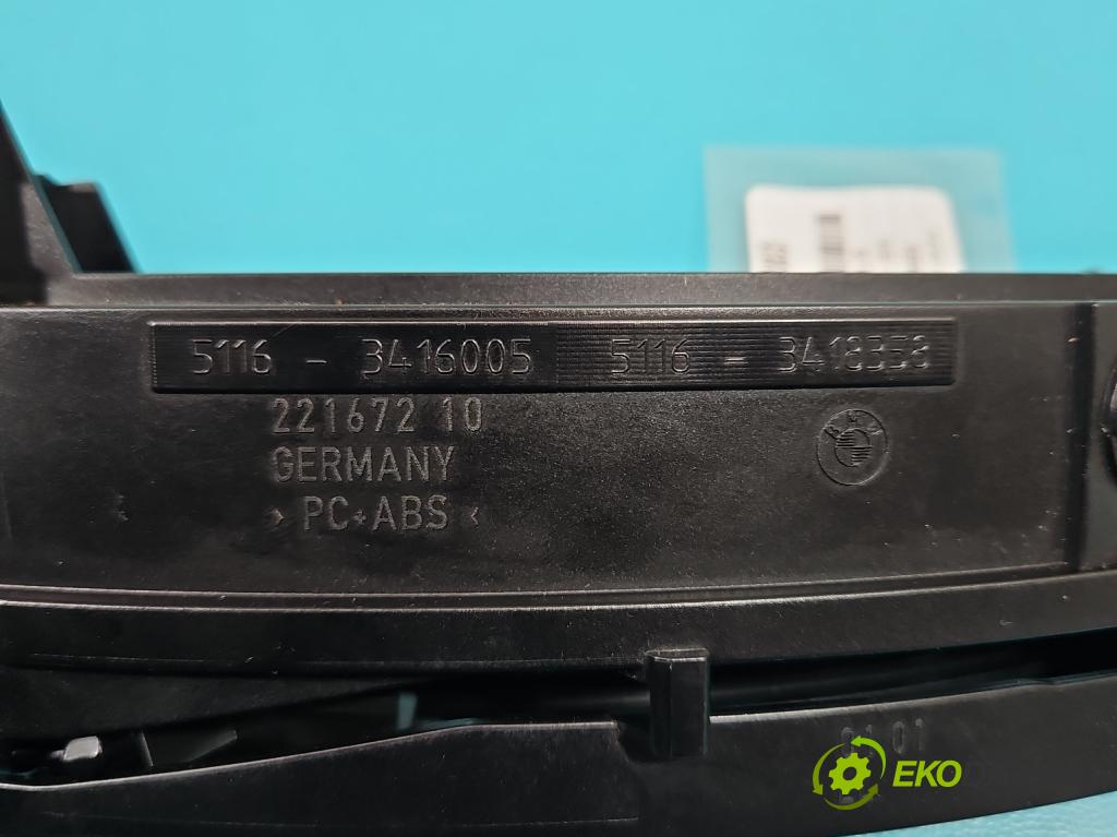 Bmw X3 E83 2003-2010 2.0d 177 HP automatic 130 kW 1995 cm3 5- Rukojeť: na nápoje: 3416005 (Úchyty, držiaky na nápoje)