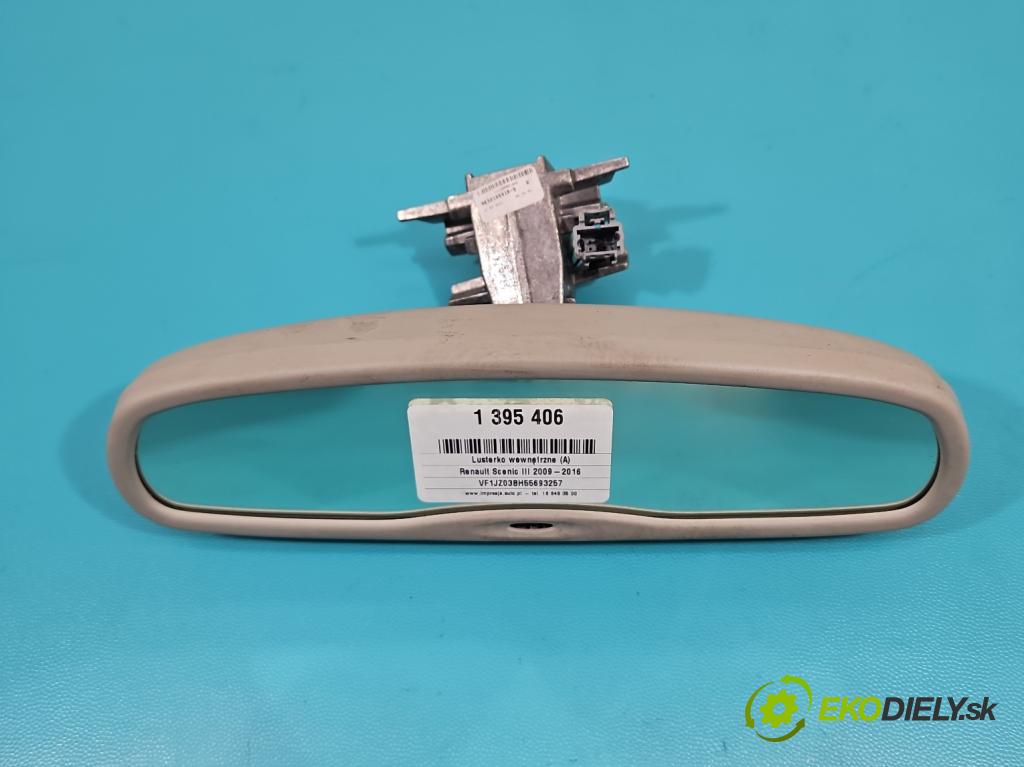 Renault Scenic III 2009-2016 1.6 dci 131 hp manual 96 kW 1598 cm3 5- zpětné zrcátko vnitřní 963210001R-S (Světla vnitřní)