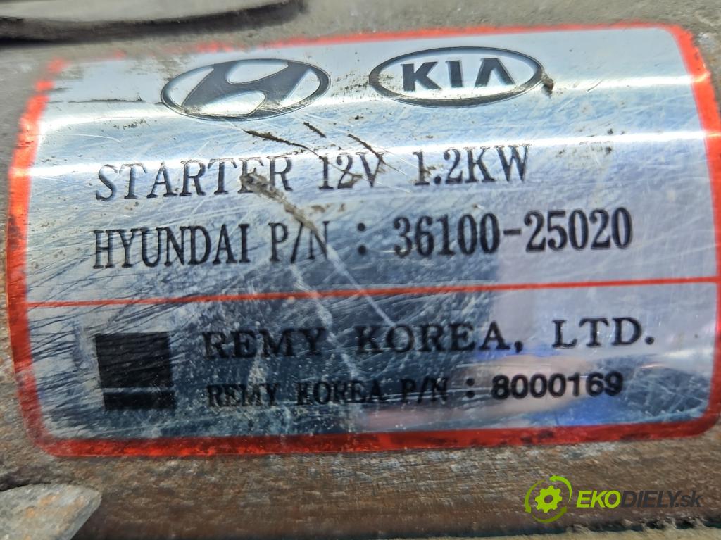 Kia Carens III 2006-2013 2.0 16V 144 HP manual 106 kW 1998 cm3 5- štartér 36100-25020 (Štartéry)
