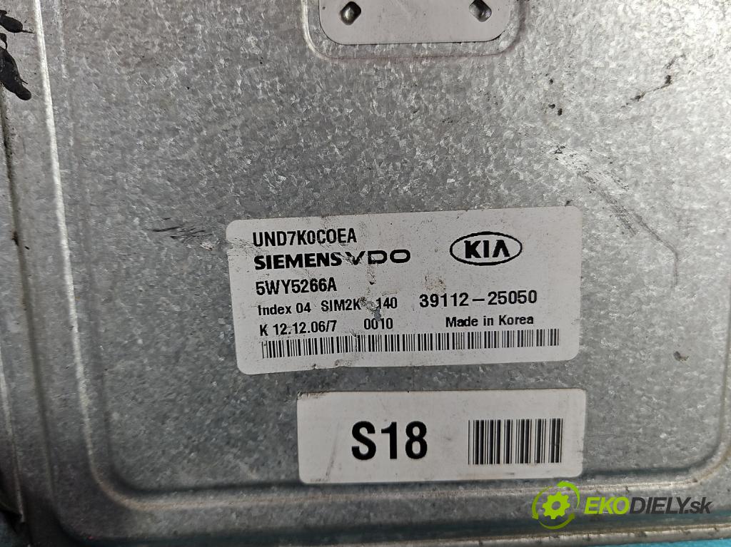 Kia Carens III  2006-2013 2.0 16V 144 HP manual 106 kW 1998 cm3 5- riadiaca jednotka motora 39112-25050