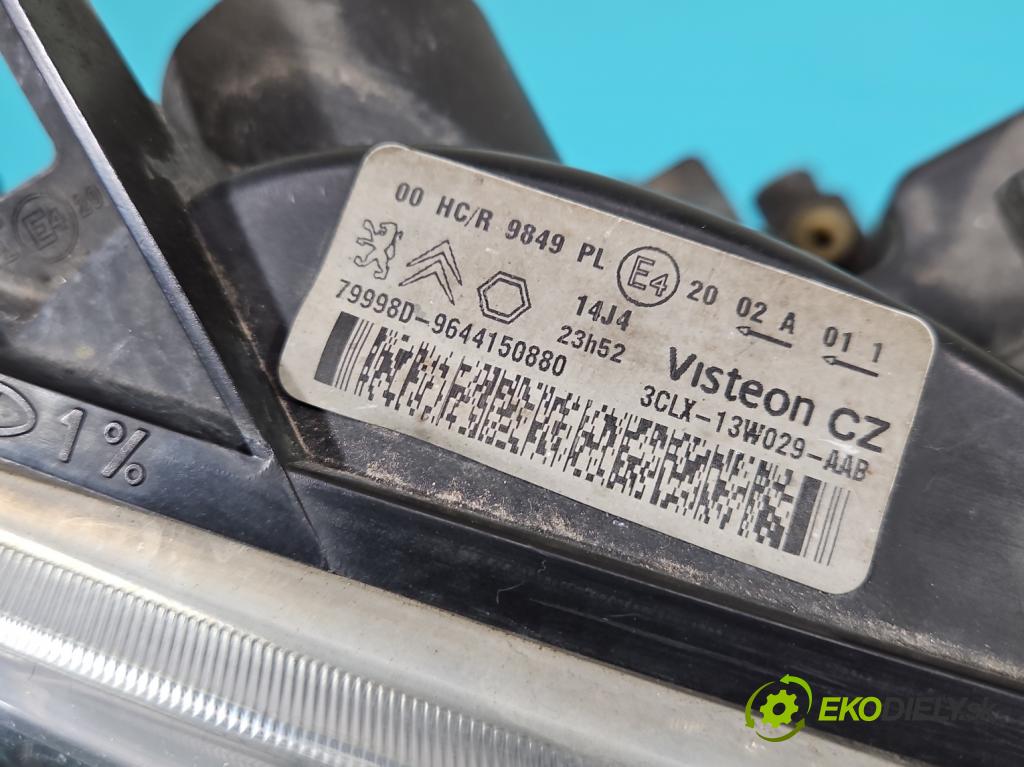 Peugeot Partner I 1996-2008 1.9d 69KM manual 51 kW 1868 cm3 5- Reflektor: pravý 9644150880 (Pravé)