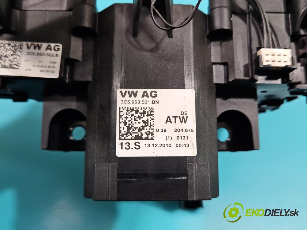 Vw Passat CC 2008-2016 2.0 tdi 140 HP manual 103 kW 1968 cm3 4- prepínač komplex: 3C5953502B (Prepínače, spínače, tlačidlá a ovládače kúrenia)