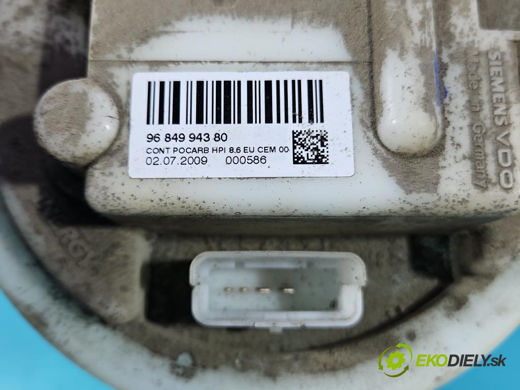 Citroen C4 Grand picasso I 2006-2013 1.6 16V 120 hp manual 88 kW 1598 cm3 5- čerpadlo paliva 9684994380