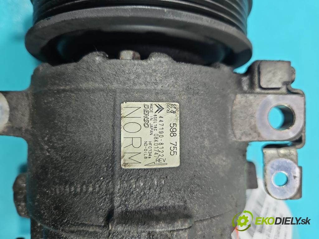 Citroen C4 Grand picasso I 2006-2013 1.6 16V 120 hp manual 88 kW 1598 cm3 5- Kompresor: klíma 447190-8122 (Kompresory)