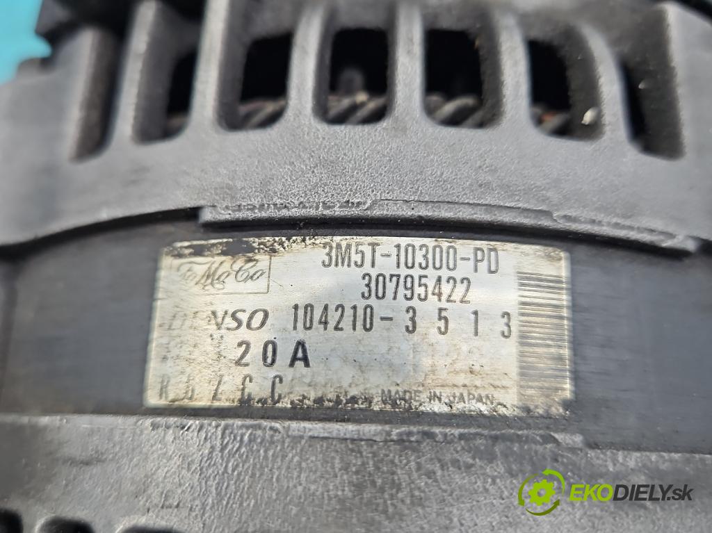 Ford Focus Mk2 2004-2011 1.6 tdci 90 HP manual 66 kW 1560 cm3 5- Alternator 3M5T-10300-PD (Alternátory)