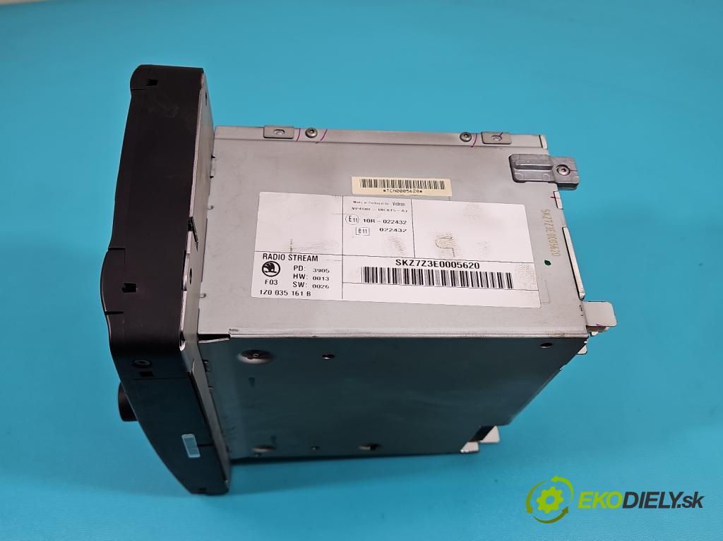 Skoda Octavia II 2004-2013 1.9 tdi 105 HP manual 77 kW 1896 cm3 5- Radio originál 1Z0035161B