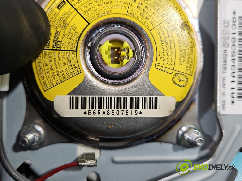Mazda 6 II GH 2007-2012 2.0 16V 147 HP manual 108 kW 1999 cm3 5- airbag vzduch: Řidiči: T93402A (Airbagy)