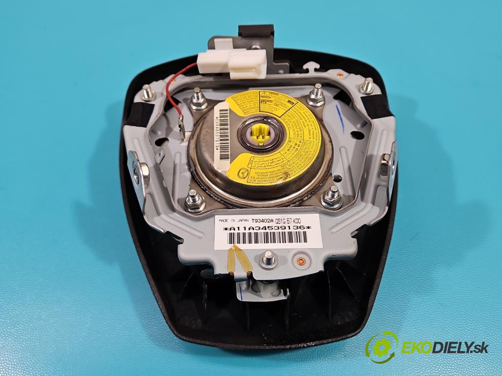 Mazda 6 II GH 2007-2012 2.0 16V 147 HP manual 108 kW 1999 cm3 5- airbag vzduch: Řidiči: T93402A (Airbagy)