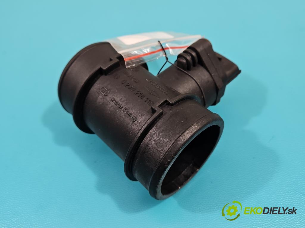 Opel Astra III 2004-2014 1.4 16V 90 HP manual 66 kW 1364 cm3 5- průtokoměr: 0280218119 (Váhy vzduchu)