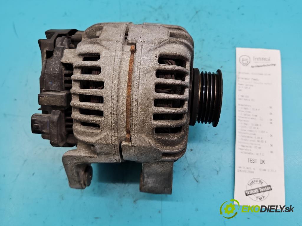 Opel Astra III 2004-2014 1.4 16V 90 HP manual 66 kW 1364 cm3 5- Alternator 0124425057 (Alternátory)