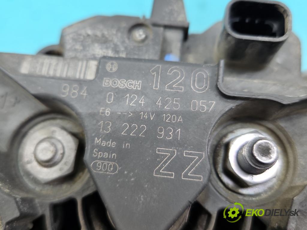 Opel Astra III 2004-2014 1.4 16V 90 HP manual 66 kW 1364 cm3 5- Alternator 0124425057 (Alternátory)