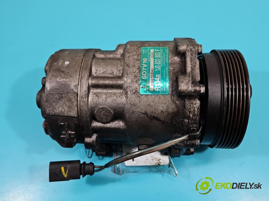 Vw Golf IV 1997-2003 1.9 tdi 131 hp manual 96 kW 1896 cm3 5- Kompresor: klíma 1J0820803F (Kompresory)