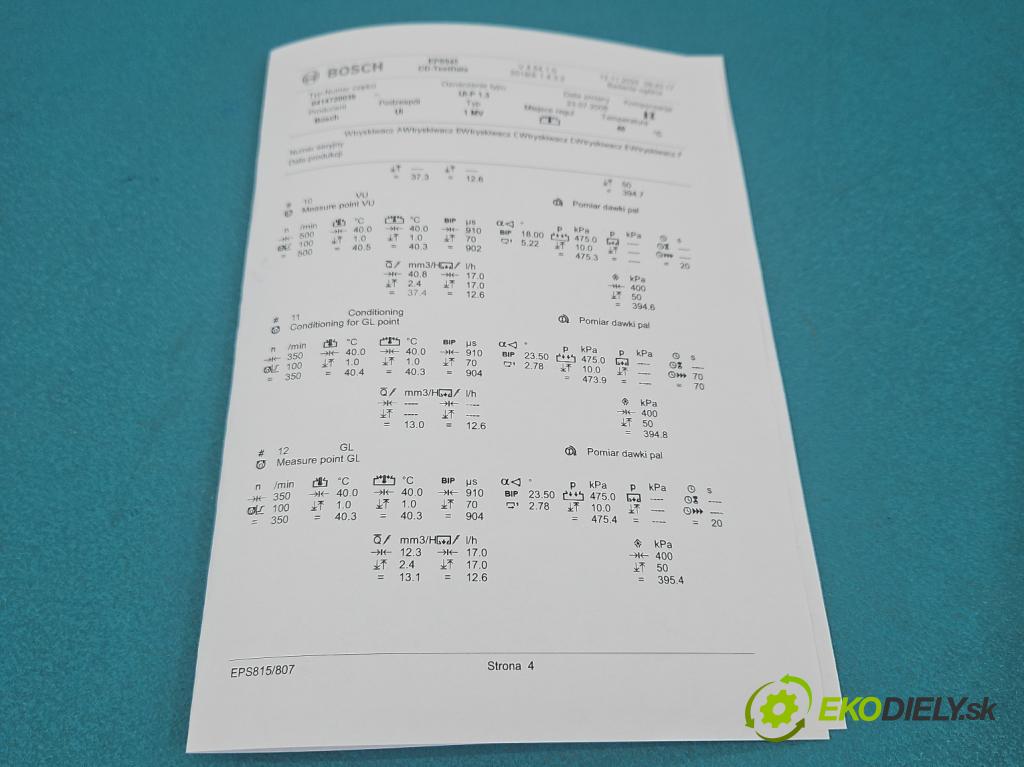 Vw Golf IV 1997-2003 1.9 tdi 131 HP manual 96 kW 1896 cm3 5- vstrekovacie čerpadlo 0414720039 (Vstrekovač paliva)