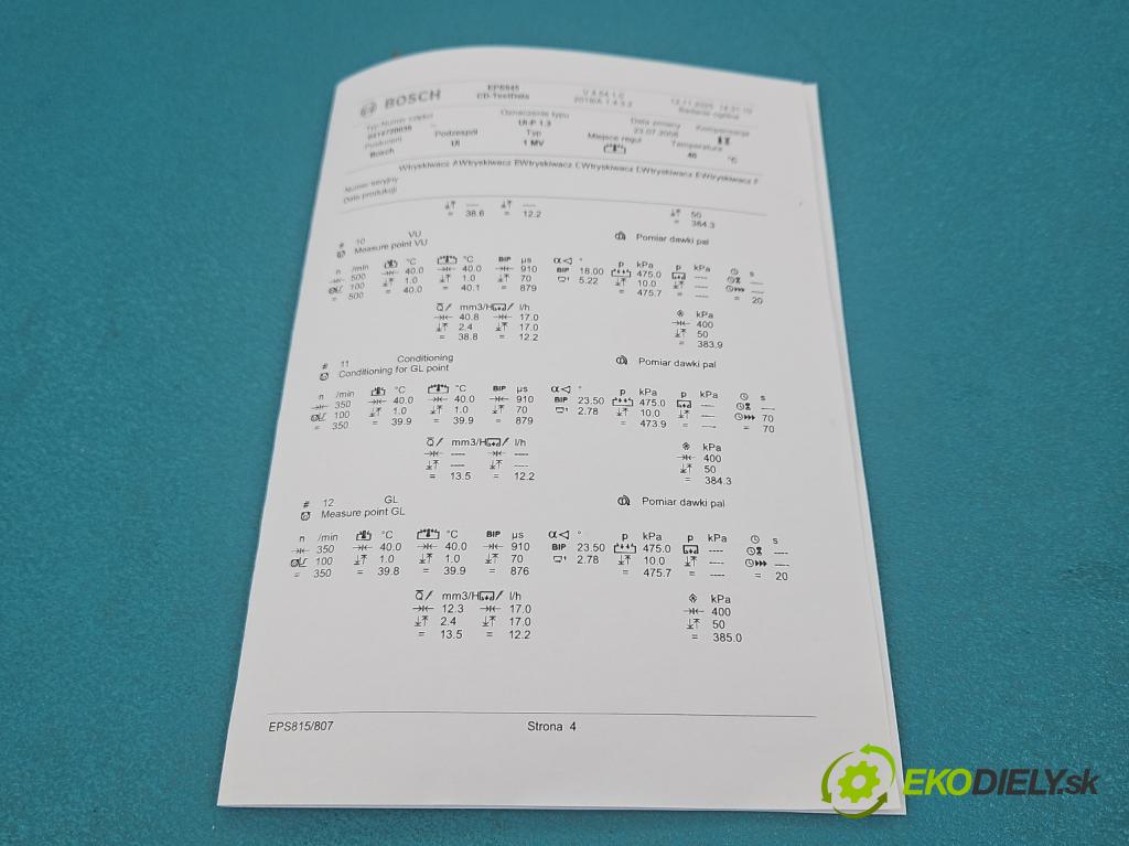 Vw Golf IV 1997-2003 1.9 tdi 131 HP manual 96 kW 1896 cm3 5- vstrekovacie čerpadlo 0414720039 (Vstrekovač paliva)