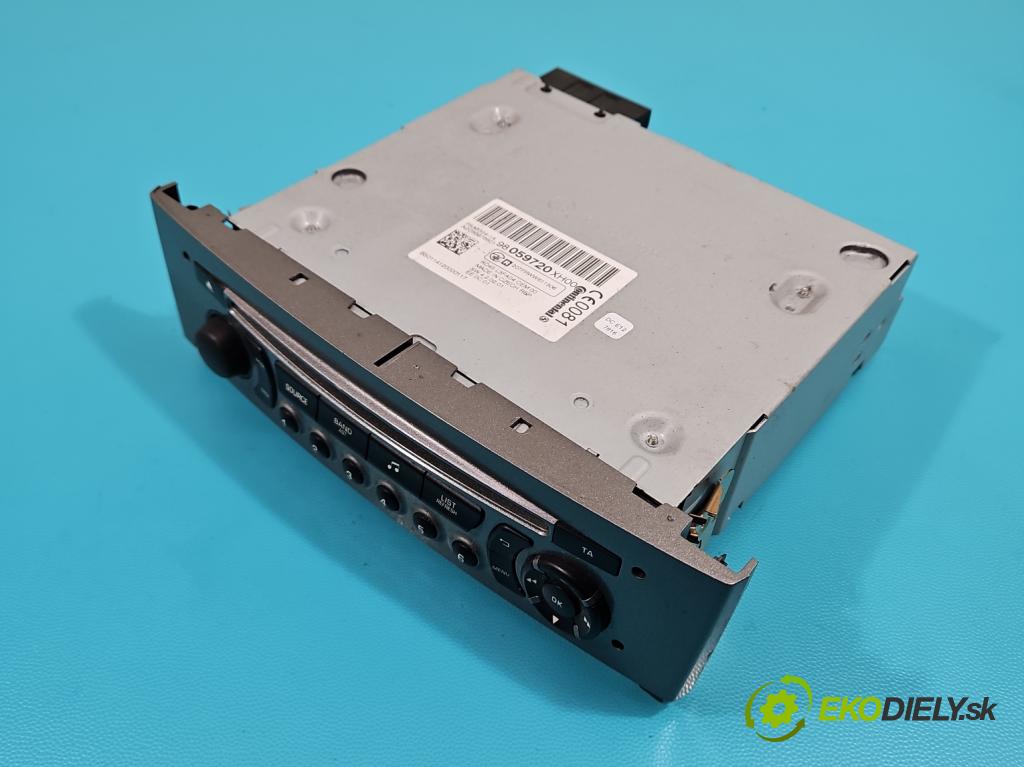 Peugeot 308 I 2007-2013 1.6 hdi 114 HP manual 84 kW 1560 cm3 5- Radio originál 98059720XH