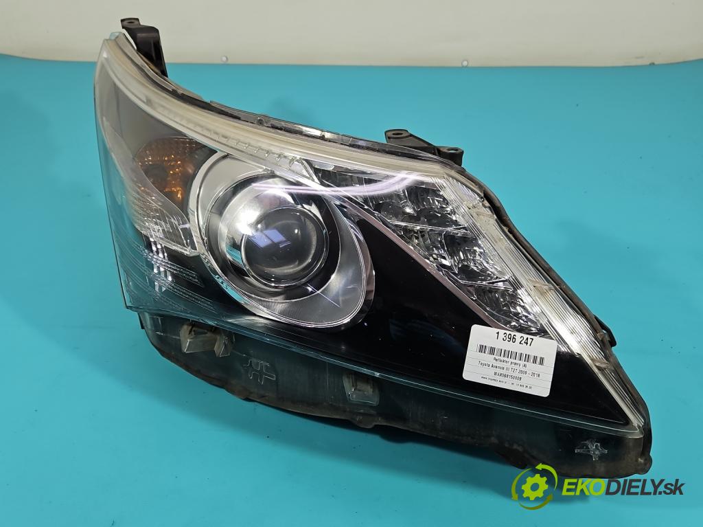 Toyota Avensis III T27 2009-2018 2.0 16V 152KM automatic 112 kW 1987 cm3 5- Reflektor: pravý  (Pravé)