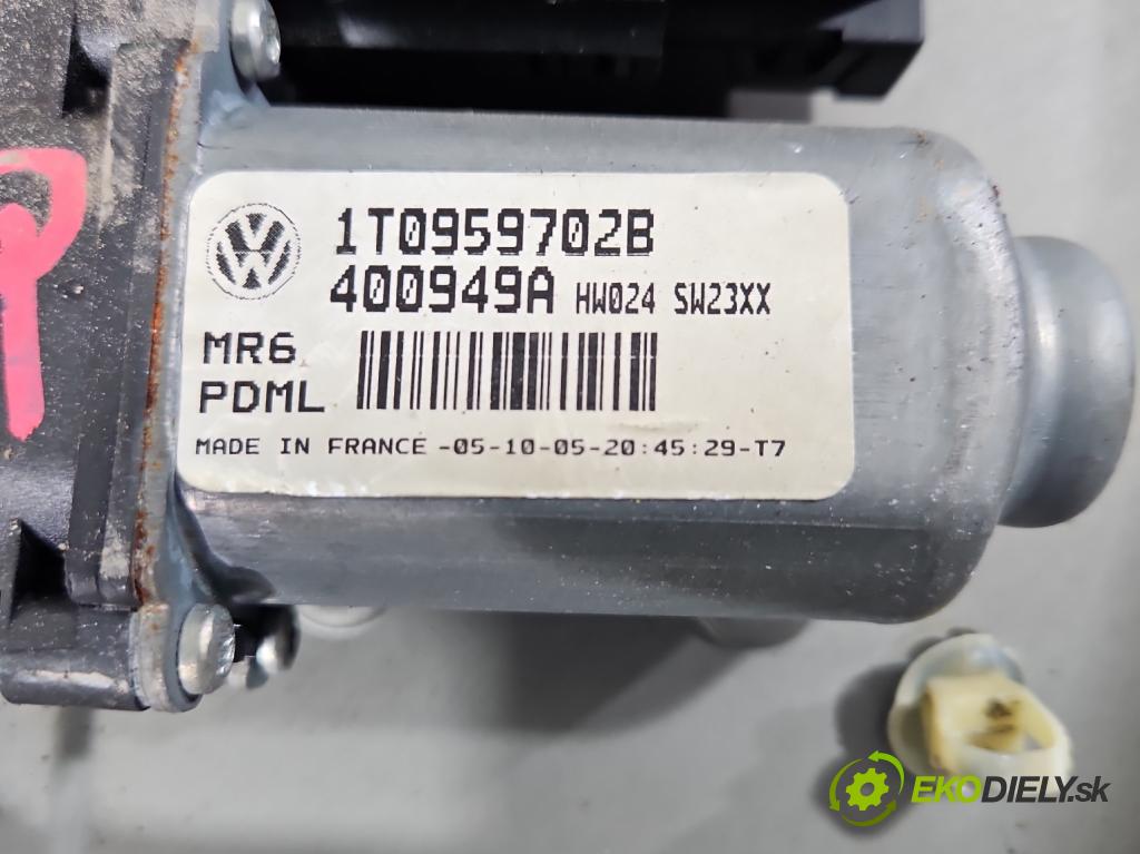Skoda Octavia II 2004-2013 1.9 tdi 105 hp manual 77 kW 1896 cm3 5- mechanismus stahování přední pravý 1Z1837656B