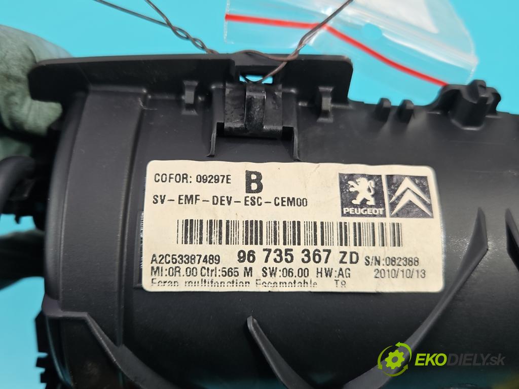 Peugeot 3008 I 2009-2016 1.6 hdi 111KM manual 82 kW 1560 cm3 5- Zobrazit: 96735367ZD (Prístrojové dosky, displeje)