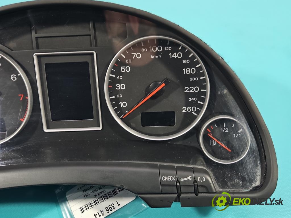 Audi A4 B6 2000-2004 1.6 103 HP manual 76 kW 1595 cm3 4- prístrojovka/ budíky 0263626036 (Prístrojové dosky, displeje)