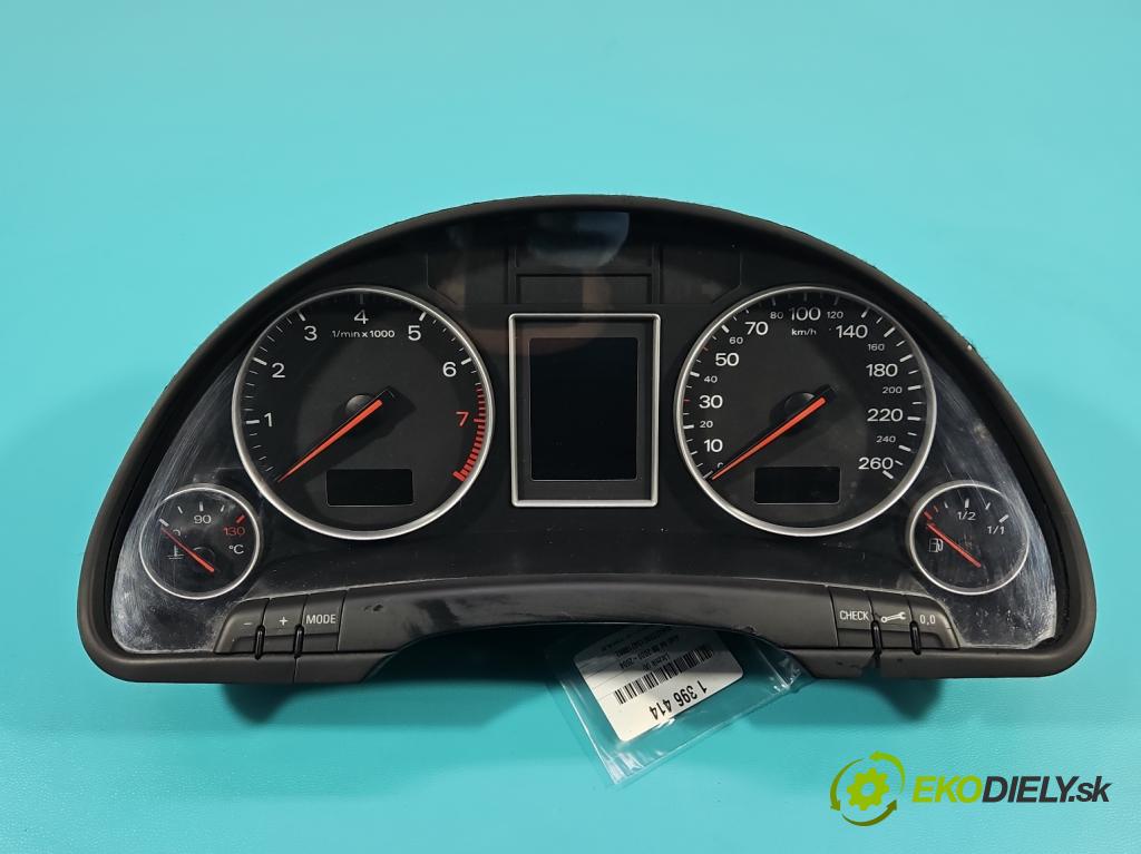Audi A4 B6 2000-2004 1.6 103 HP manual 76 kW 1595 cm3 4- prístrojovka/ budíky 0263626036 (Prístrojové dosky, displeje)