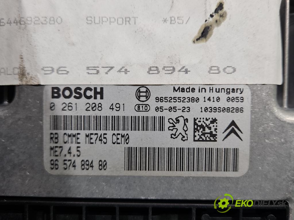 Citroen C4 I 2004-2011 1.6 16V 109 HP manual 80 kW 1587 cm3 5- riadiaca jednotka motora 0261208491