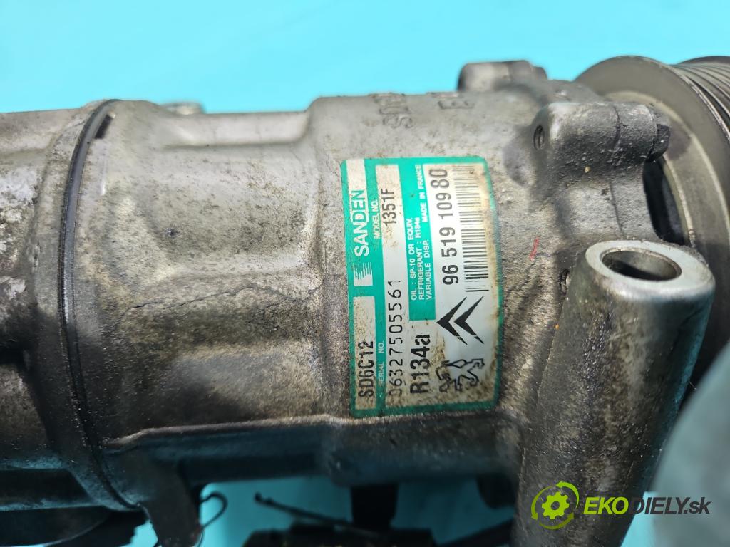 Citroen C4 I 2004-2011 1.6 16V 109 hp manual 80 kW 1587 cm3 5- Kompresor: klíma 9651910980 (Kompresory)