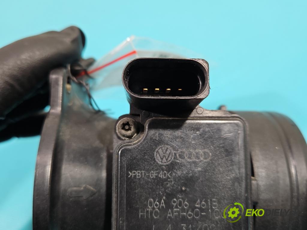 Audi A4 B6 2000-2004 1.6 103 HP manual 76 kW 1595 cm3 4- průtokoměr: 06A906461B (Váhy vzduchu)