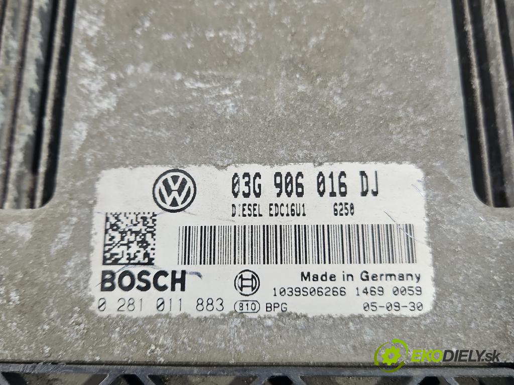 Skoda Octavia II 2004-2013 1.9 tdi 105 HP manual 77 kW 1896 cm3 5- riadiaca jednotka motora 03G906016DJ