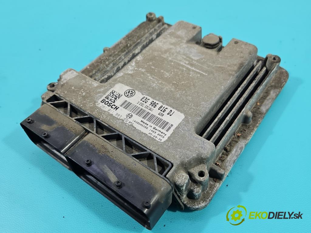 Skoda Octavia II 2004-2013 1.9 tdi 105 HP manual 77 kW 1896 cm3 5- riadiaca jednotka motora 03G906016DJ