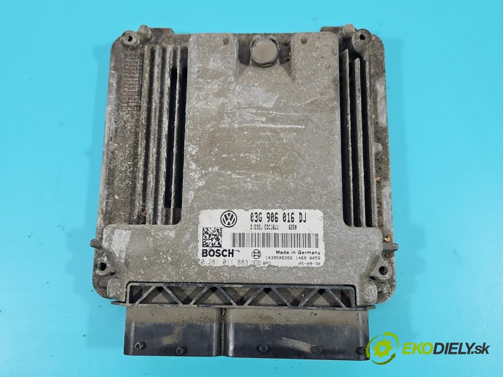 Skoda Octavia II 2004-2013 1.9 tdi 105 HP manual 77 kW 1896 cm3 5- riadiaca jednotka motora 03G906016DJ