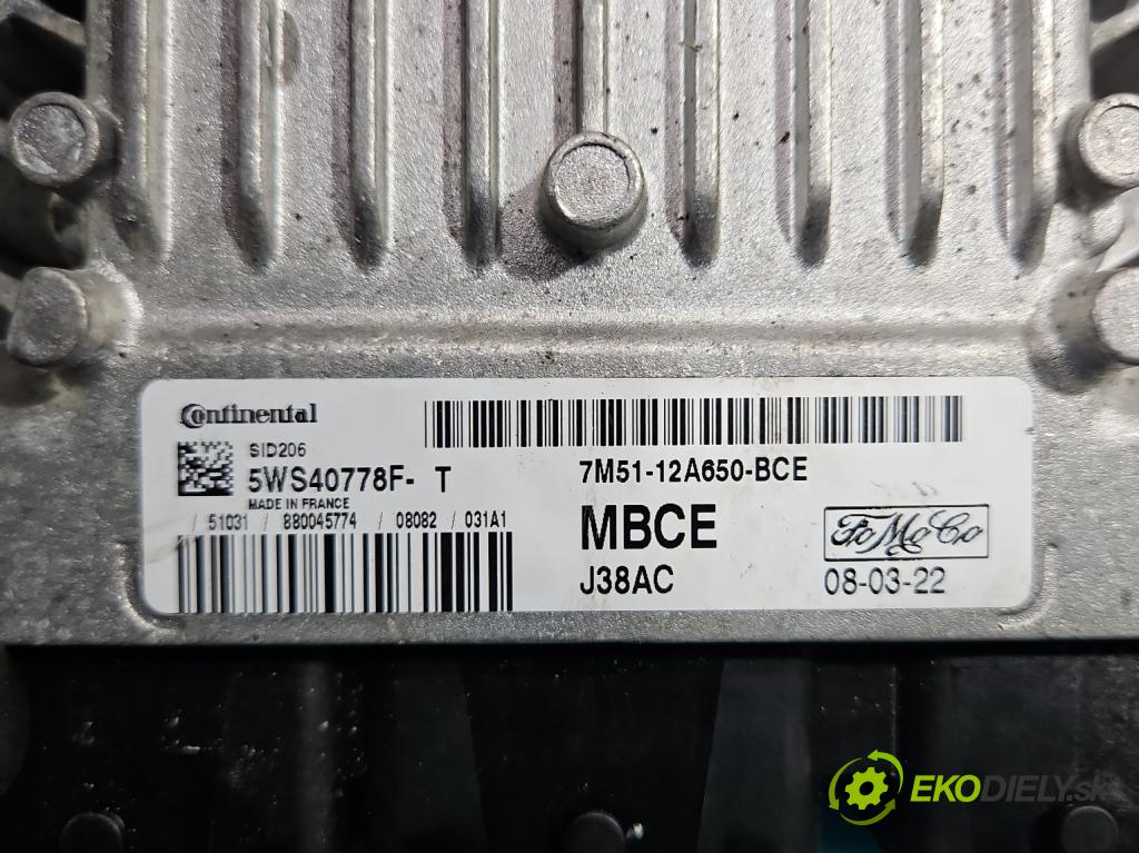 Ford Focus Mk2 2004-2011 1.8 tdci 116 hp manual 85 kW 1753 cm3 4- řídící jednotka motoru 7M51-12A650-BCE