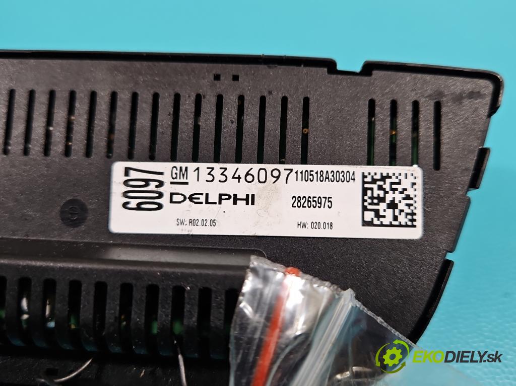 Opel Meriva B 2010-2017 1.4 T 140 HP manual 103 kW 1364 cm3 5- panel kúrenia 13346097