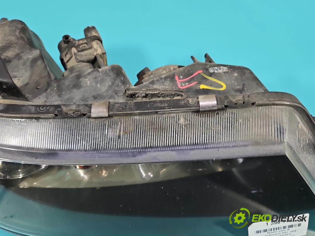 Honda Accord VII 2002-2008 2.0 16V 155 HP manual 114 kW 1998 cm3 4- Reflektor: pravý  (Pravé)