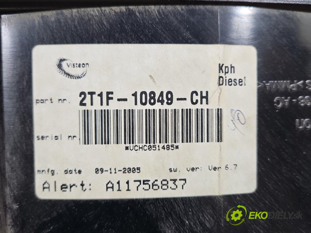 Ford Transit connect 1.8 tdci 90 HP manual 66 kW 1753 cm3 5- prístrojovka/ budíky 2T1F-10849-CH (Prístrojové dosky, displeje)